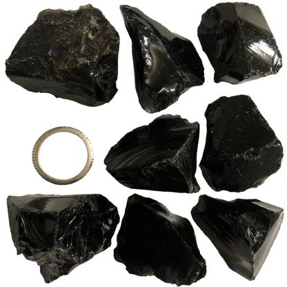 Black Obsidian Rough